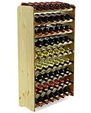 MODO24 Flaschenregal Weinschrank Weinständer Weinregal für 63 Flaschen NEU!