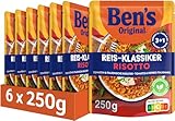 BEN’S ORIGINAL Fertiggericht, Express Reis, Fertig in nur 4 Minuten, Risotto Tomaten & italienische Kräuter, 6 x 250g, 6 Packungen