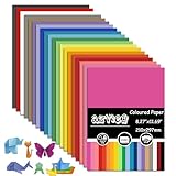 240 Blatt Buntes Papier A4, 20 Farben Tonpapier A4 Bunt Farbiges Papier Faltpapier, (70 g/m²) Bastelpapier Origami Papier Zweiseitig für Diy Origami und Bastelprojekte