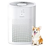 Luftreiniger für Schlafzimmer mit Aromatherapie, MORENTO HEPA Luftfilter, Ein Luftreiniger, der Staub, Pollen, Tierhaare und Rauch verhindern kann, Air Purifier 24dB mit Schlafmodus