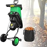Elektro-Hackgerät & Holzhäcksler mit 50-l-Fangsack für einfache Reinigung, robuster Garten-Asthäcksler, effizienter Gartenabfallzerkleinerer
