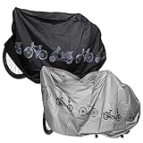 2 Stück Fahrradgarage Fahrradabdeckung Wasserdicht Anti-Staub UV Abdeckung Fahrrad Regenschutz Fahrrad Abdeckplane Fahrradschutzhülle Fahrradplane Wasserdicht Fahrrad Garage Outdoor Bike Cover