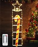 Gleamkid LED Weihnachtsmann Leiter Lichterkette - 1.3 M LED...