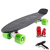 FunTomia Kinder Skateboard Cruiserboard Miniboard 57cm mit oder ohne LED Leuchtrollen Alu Truck Mach1 Kugellager Cruiser Mini board