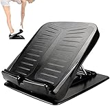 JADE KIT Slant Board, Verstellbares Neigungsbrett Tragbare Beinübung Knöchel Fuß Wadenbahre,Balancing Fitness Pedal Wedge Stretch für Rippe, Ferse, Kniesehne, Achilles, Beinkälber Muskeltrainer【Black】
