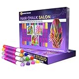 Desire Deluxe Hair Chalk Geschenke für mädchen, Haarkreide zum Haare Färben Spielzeug für Weihnachten, 10 auswaschbare Haarfärbe-Stifte, für Fasching, für Kinder im Alter von 3 4 5 6 7 8 9 11 Jahren