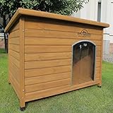 Pets Imperial® Norfolk Isolierte Hundehütte - Größe XL - Hundehütte für draußen mit zu öffnendem Dach - 116 cm (B) x 79 cm (T) x 81 cm (H)