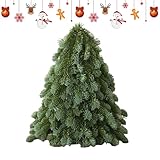 Mini-Weihnachtsbaum – künstliche mit Schleife – Tischplatte, Weihnachtsbaum, Urlaubsdekoration, für Party, Innen- und Außenbereich, Schlafzimmer, Küche, Wohnzimmer, Wohnheim, Restaurant