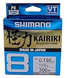 SHIMANO Kairiki 8, 300 Meter, Hellgrau, 0.280mm/29.3kg,...