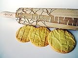 BIRKE Nudelholz Prägen. Teigroller für hausgemachtes Gebäck und Keramik. Gravierte Nudelholz mit Muster für DIY Küche, Teig & Plätzchen von Algis Crafts