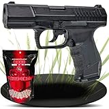 Fritz-Cell Set Softair Federdruck Airsoft Pistole Waffe 0,5 Joule 6 mm inkl. 500 Premium BB's 0,20g Munition