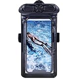 Vaxson Hülle Schwarz, kompatibel mit Nokia C210, Wasserdichte Tasche Handyhülle Waterproof Pouch Case [nicht Displayschutzfolie Schutzfolie ]