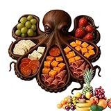 Vesidoloy Käse-Snack-Tablett, Vorspeisenplatte, Speiseteller – Gemüse-Servierplatte, für Mottoparty, Picknick, Abendessen, Mittagessen, Frühstück, Camping, Küche