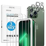 OMOTON für iPhone 13 Pro Max Panzer Schutz Glas mit Rahmen-Installationshilfe, kompatibel mit iPhone 13 Pro Max Kamera Schutzfolie, 3+2 Stück, Anti- Kratzer, Bläschenfrei, 9H Härte, HD-Klar