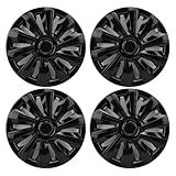 Radnabenkappen 14 Zoll, universelle Passform, ABS-Radabdeckungen zum Aufstecken für jedes 14-Zoll-Stahlrad, 4-teiliges Set, langlebiger, Leichter Schutz