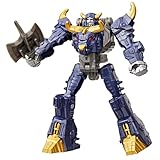 Transformers Cyberworld Cyber Changers Bull, 10 cm große Action-Figur mit 4 Schritten zur Verwandlung zum Stier, Superheld für actionreiche Weihnachtsaktivitäten für Kinder ab 6 Jahren