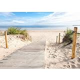 Runa Art Fototapete Strand und Meer Modern Vlies Wohnzimmer...