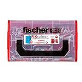 fischer FIXtainer DUOPOWER Tiefenbiss-Box, Dübelbox mit 210 Dübeln (80 Stk. 6 x 30, 40 Stk. 6 x 50, 60 Stk. 8 x 40, 30 Stk. 8 x 65), Dübelkiste mit Tragegriff & Klicksystem, ohne Schrauben