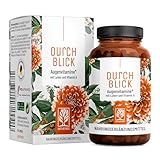 Augenvitamine - Lutein Zeaxanthin Komplex Kapseln mit Beta Carotin & Vitamin A hochdosiert & Vegan - 90 Augenkapseln mit Lutein 20mg für 3 Monate - Augen Vitamine - 100% natürlich