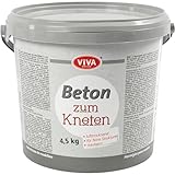 Viva Decor Beton zum Kneten – Kreativer Bastelbeton im 4,5 kg Eimer für vielseitige DIY-Projekte