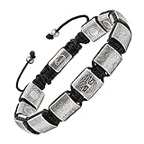 JEROOT Magnetarmband,Magnetische Armbänder Herren für Arthritis Verschluss Armband Magnet Altsilber & Lebensbaum Gesundheit Magnetarmband Therapie Energetix Einstellbar Schmuck Geschenke(3500 Gauss)