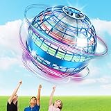 Zookao Fliegender Ball, Mini Drohne Für Kinder Flying Ball Boomerang Ball mit LED Licht Drohne Spielzeug Geschenke für Jungen Mädchen Indoor Outdoor Cooles Flugzeug Spielzeug für Kinder Ostergeschenke