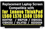 AIVIBRANT Ersatzbildschirm kompatibel mit Lenovo ThinkPad L560 L570 L580 L590, FHD 1920 x 1080, IPS 30-polig, mit Halterung, Touch-LCD-Display-Panel 00HT921 01EP138 01EN334 01EN332 01LV732 02DD008