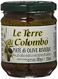 Le Terre di Colombo – Riviera-Olivenpaste in nativem Olivenöl extra (10 %), 6er-Packung, 212 ml