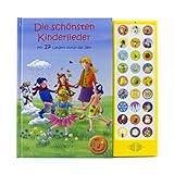 27-Button Soundbuch - Die schönsten Kinderlieder zum Mitsingen - Mit 27 Liedern durch das Jahr Hardcover-Buch mit Noten - Liederbuch: mit 27 bekannten Kinderliedern