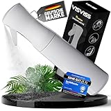 VISVISS Sprühflasche [HydroForce] – 200 ml Tropfsichere Spray Bottle | Leere Wassersprühflasche für Pflanzen, Haare & Reinigungsmittel | Lebensmittelecht, Weiß