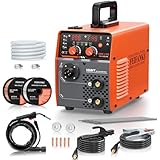 FEIFANKE Schweißgerät Fülldraht Ohne Gas 230V 145A Schweißgerät MIG MAG 4 in 1 Gasloses MIG/MIG/MMA/Lift TIG Schutzgasschweißgerät Synergie IGBT Inverter Schweissgerät für 1.0-4.8mm Stahl und Eisen