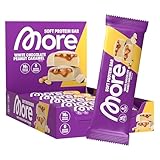 MORE Protein Bar, 10er Box, White Chocolate Peanut Caramel, Protein Riegel ohne Zuckerzusatz