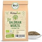 Baldrianwurzel BIO (100g) | Baldrian Wurzel getrocknet | Baldriantee | organic Valerian Root Cut vom Achterhof