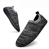 Sosenfer hausschuhe Damen Herren Leichte hüttenschuhe rutschfest Flache pantoffeln home cozy slippers Unisex-HEIHUI-37