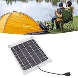 Mini-Solarpanel, Sonnenkollektoren, Solarpanel 10 W USB-Ausgang, transparentes Design, doppelseitiges Solarpanel zur Stromerzeugung für Reisen im Freien