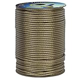 Corderie Italiane 002044499 Wäscheleine, Stahl, Messing, 4 mm, 100 m, Vermessingt