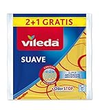 Vileda – Weiches Allzwecktuch mit 30% Microfaser – 2 Stück + 1 Stück gratis