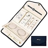 Natuce Schmuckrollen Tragbare Reise Schmuck Organizer Travel schmuckaufbewahrung Tasche für Ringe, Halsketten, Ohrringe, Armbänder, Uhren, Broschen