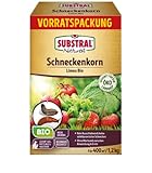 Substral Naturen Schneckenkorn Limex Bio, natürliches, regenfestes Ködergranulat zur Schneckenbekämpfung, für 400 m² - 1,2 kg, Hund