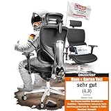 CLOUVOU MasterSeat Bürostuhl Ergonomisch [TESTSIEGER] Schreibtischstuhl 100% individuell einstellbar | Büro Stuhl & Gaming Stuhl | Computerstuhl Home Office Chair Ergonomic | Drehstuhl 150 kg