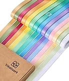 Vitalizart 0,95cm x 64 m Satinband 14 Helle Farben,...