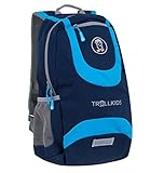 Trollkids Kinder Rucksack L, Marineblau/Orange, Größe 20L