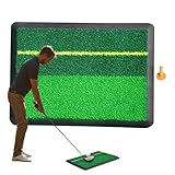 Golf Abschlagmatte - 30x41 cm Golf Übungsmatte Für Drinnen & Draußen,Sporttraining Hilfsmittel Mit Rutschfester Basis Für Kinder & Erwachsene, Tragbar