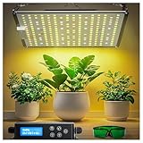 Grow Lampe 600W Pflanzenlampe Led Vollspektrum 256 LEDs Dimmbar Vollspektrum Pflanzenlicht für Zimmerpflanzen 1H-23H Timer Pflanzen Lampe Plant Growing Light für Growzelt 60x60cm