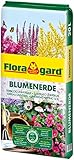 Floragard Blumenerde 1x20 L - Universalerde für Zimmer-, Balkon- und Kübelpflanzen - mit Ton und Langzeitdünger - 20 Liter