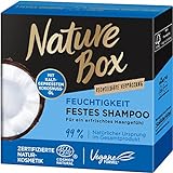 Nature Box Feuchtigkeit Festes Shampoo mit Kokosnuss-Öl, Naturkosmetik Vegan, 250 milliliters, 1er Pack (1 x 85g)