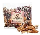 DIBO Rinderkopfhaut, 500g-Beutel, Naturkau-Snack oder Leckerli für Zwischendurch, Hundefutter, Qualitätskauartikel ohne Chemie