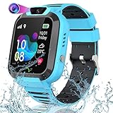 YEDASAH Smartwatch Kinder mit GPS und Telefon, Kinder GPS Intelligente Uhr SOS wasserdichte IP68 Voice Chat Schulmodus Gegenseitiges Anrufen Touchscreen für Jungen Studenten Kinder