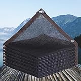 Schwarzes Schattennetz, 75 % 85 % UV-Schutz, Gewächshaus-Markisenstoff mit Seitengurt und Knopfloch, 10 x 21 m, langlebige Sonnenschutzlösung.