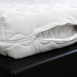 G Bettwarenshop Ersatz Matratzenbezug Doppeltuch Allergikergeeignet mit Reißverschluss 90x200 cm, 18 cm Kernhöhe